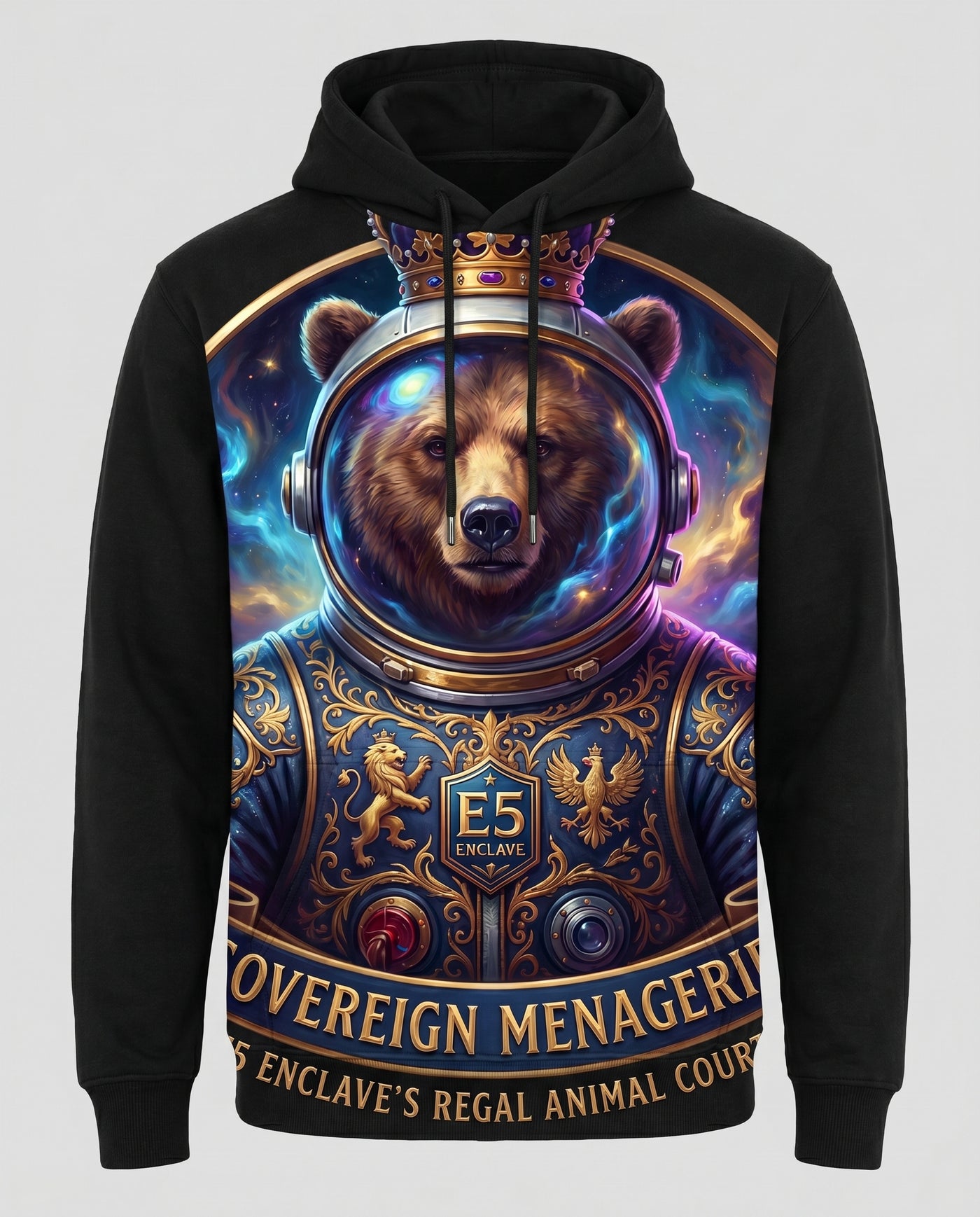 The Sovereign Menagerie Astronaut Bear Hoodie