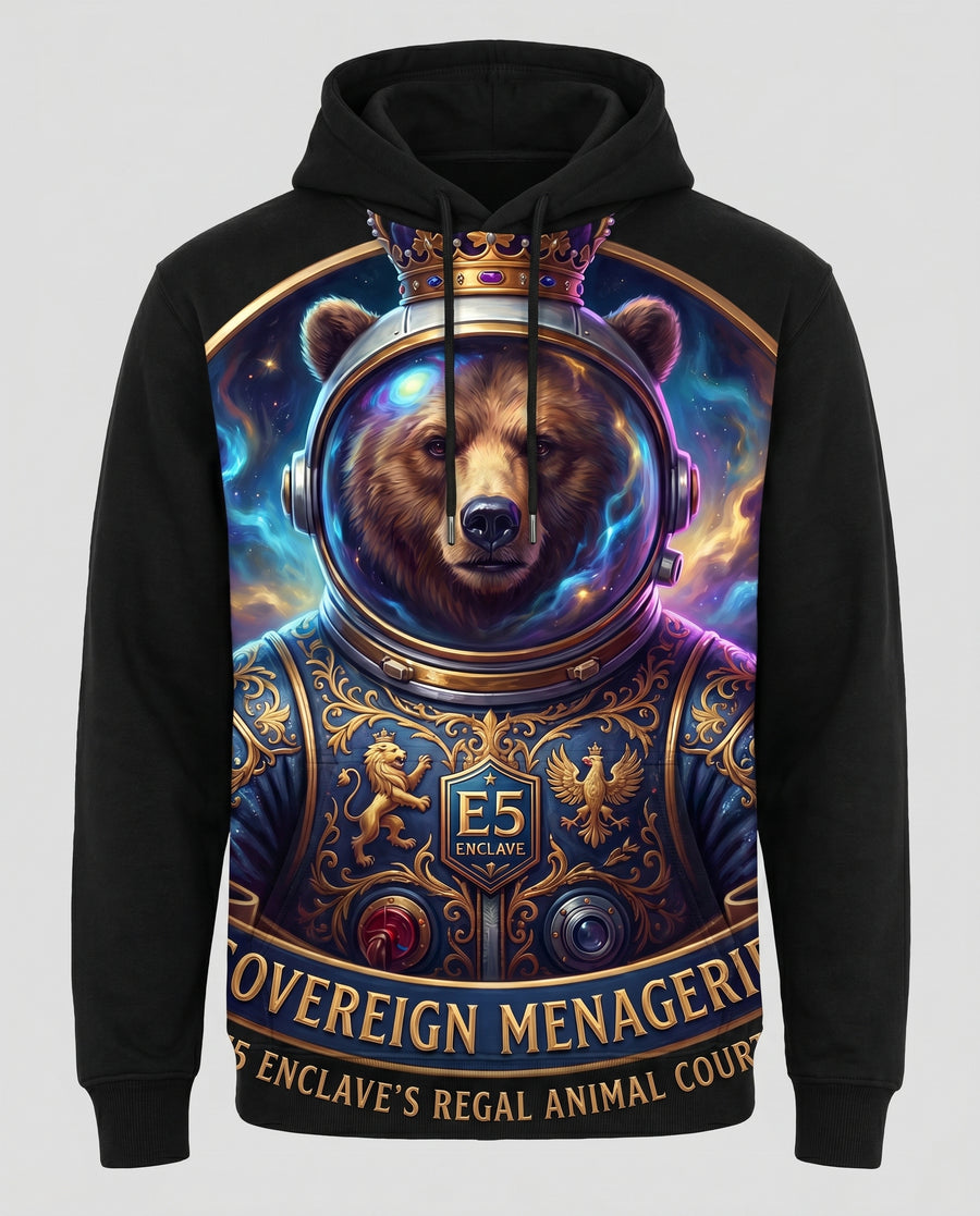 The Sovereign Menagerie Astronaut Bear Hoodie