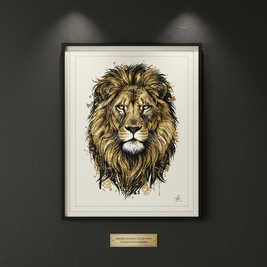 E5 Legacy Lion Poster — Museum quality fine art giclée print
