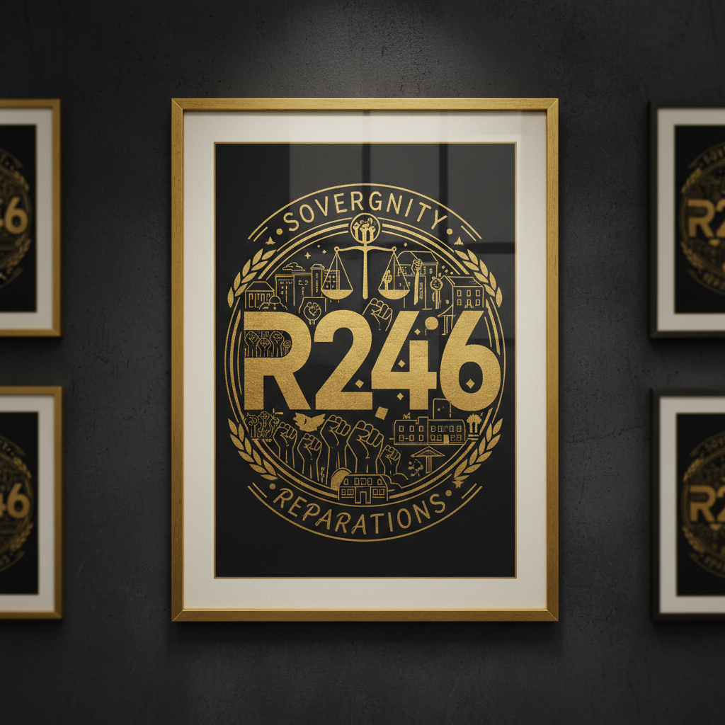 R246 Campaign Print — Reparations movement fine art poster