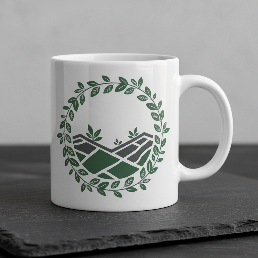 Plant the Perimeter Ceramic Cup — FarmBlock 11oz/15oz mug