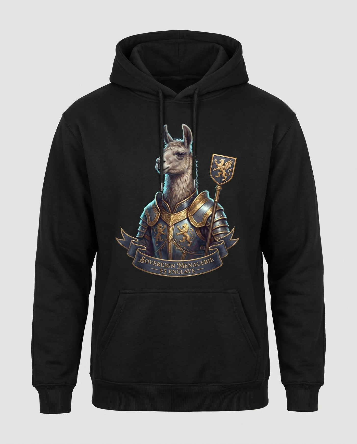 The Sovereign Menagerie Sentinel Llama Hoodie
