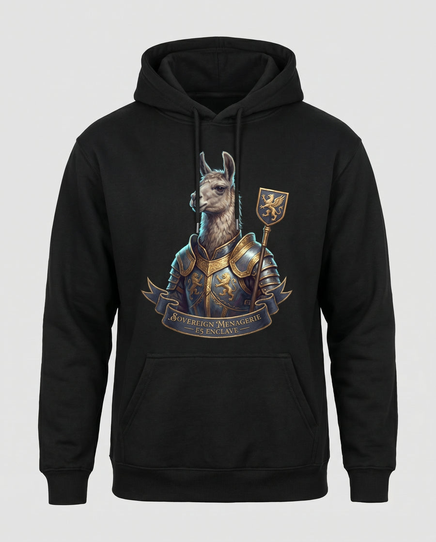 The Sovereign Menagerie Sentinel Llama Hoodie